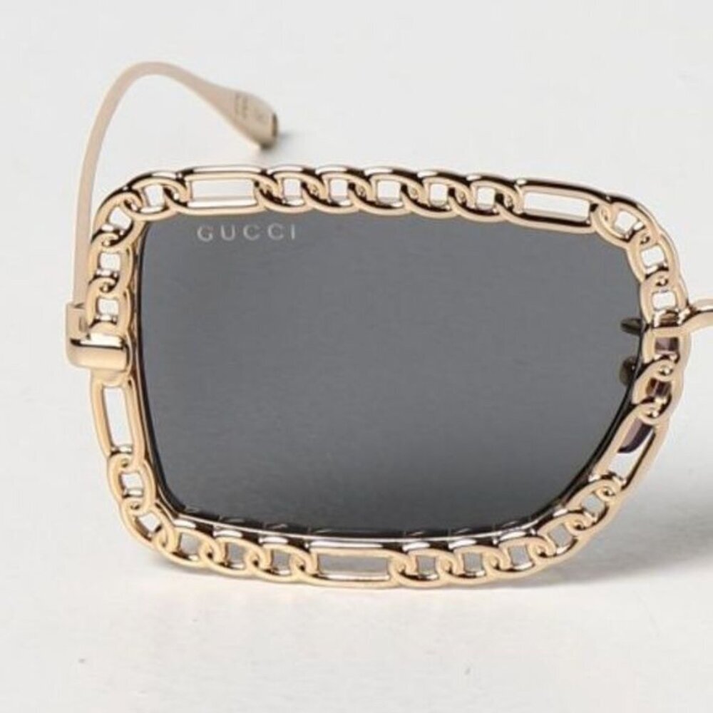 NWT GUCCI GG1112S - 001 CHAIN SUNGLASSES - Picture 9 of 15